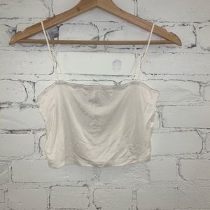 White crop top